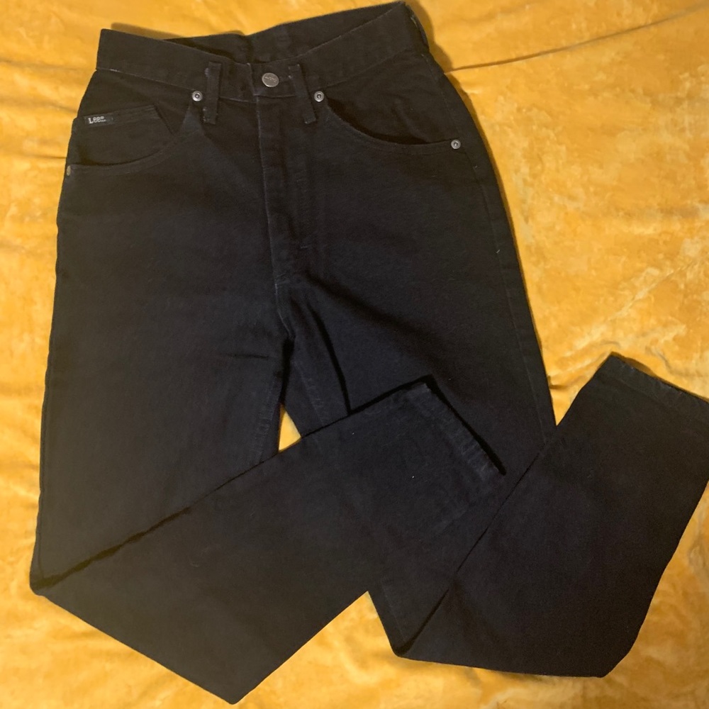 Black Skinny high rise Lee jeans!!